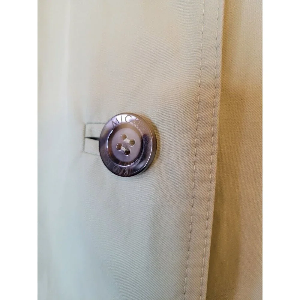 Michael Kors Trench Coat Womens Size L Mint Green GUC! - Picture 6 of 16